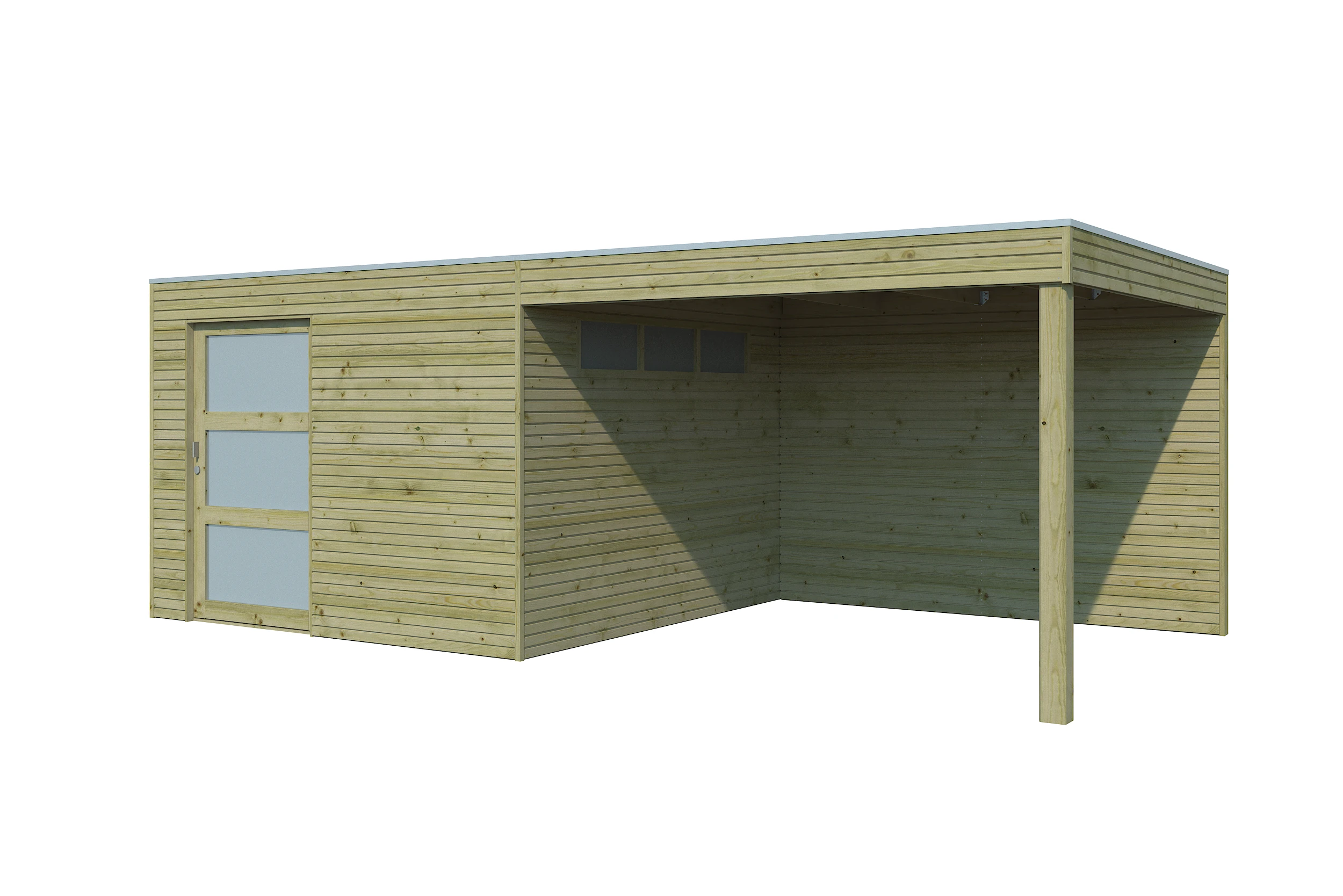 Woodlands Blokhut QBS Groen Geïmpregneerd 600 x 300 cm - Afbeelding 9