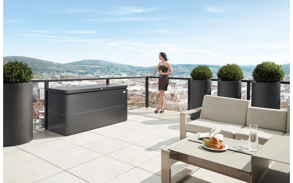 Biohort LoungeBox Kwarts Grijs Metallic 160 x 70 cm - Afbeelding 4