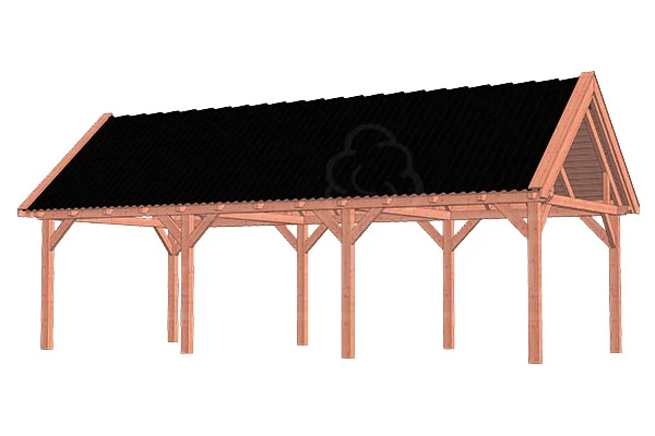 Trendhout Douglas Overkapping Zadeldak XL 926 x 440 cm - Afbeelding 1