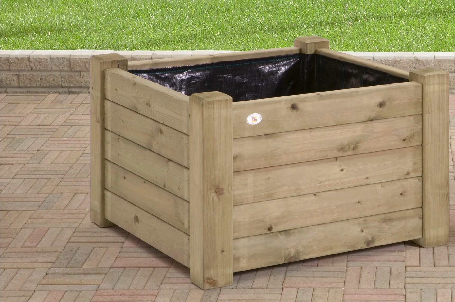 Talen Vuren Bloembak 80 x 80 cm Laag - Afbeelding 2