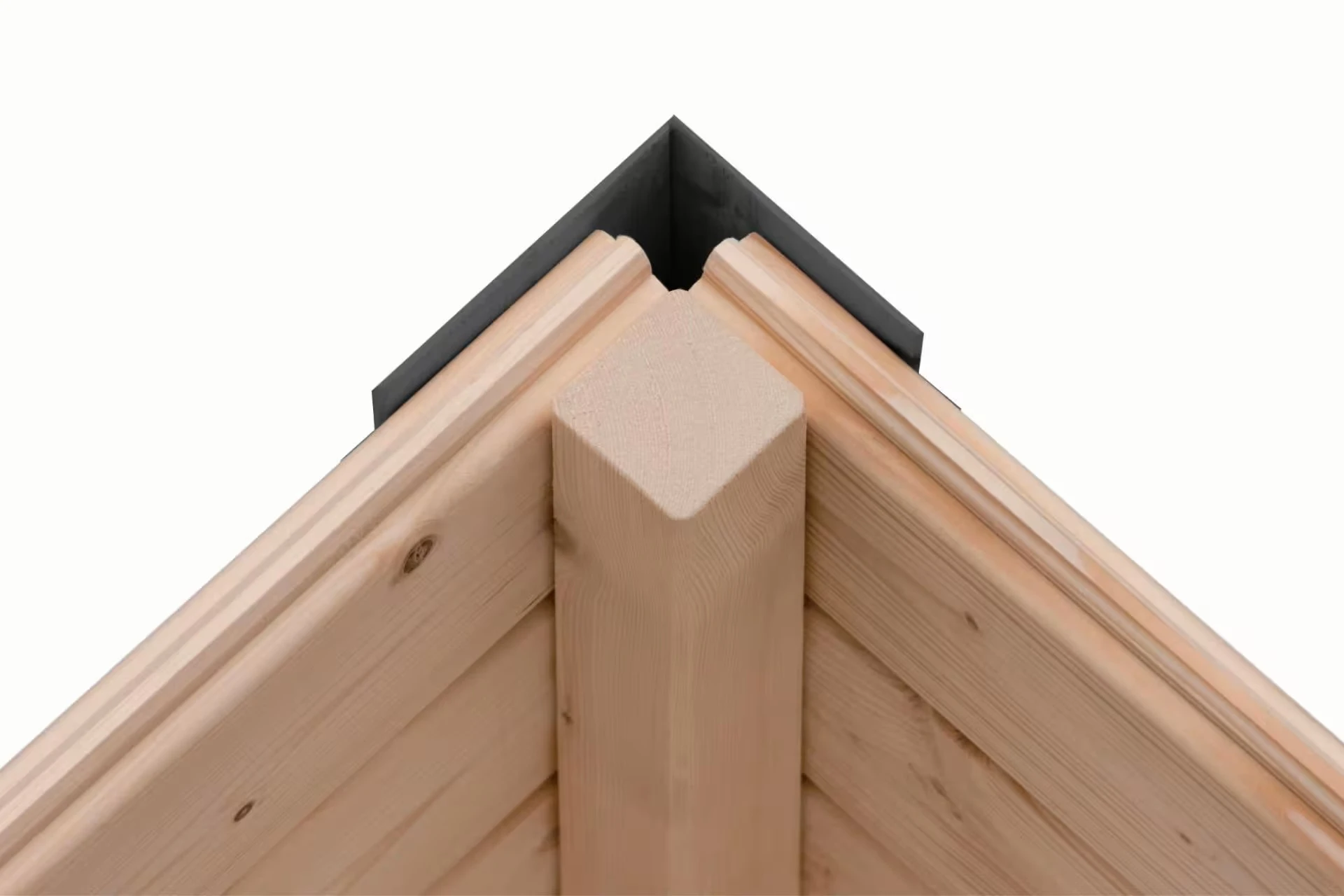 Karibu Tuinhuis Pluto B met Overkapping Antraciet/Wit 571 x 271 cm - Afbeelding 3