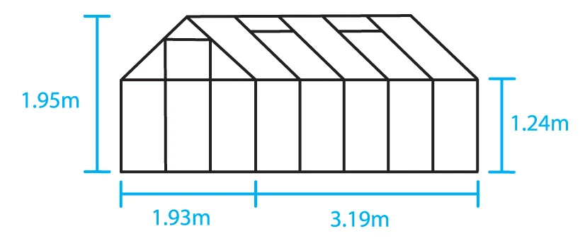 Royal Well Tuinkas Popular 106 Polycarbonaat Groen - Afbeelding 3