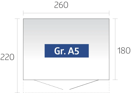 Biohort Berging Avantgarde Dubbele Deur Zilver 260 x 220 x 218 cm - Afbeelding 11