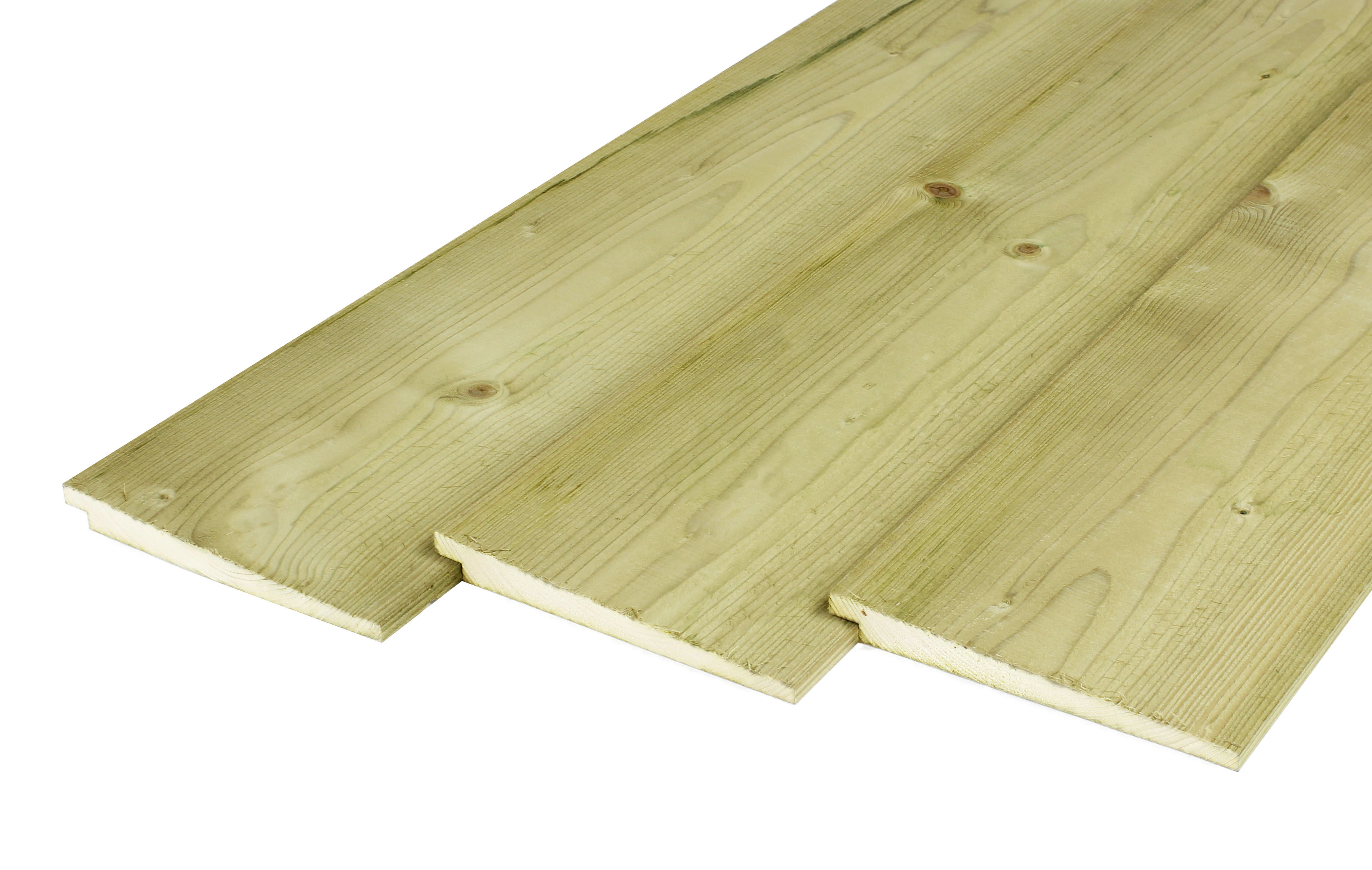 Vuren Zweeds Rabat 3 x 19.5 cm (30 x 195 mm) Geïmpregneerd - Lengte 400 cm - Afbeelding 1