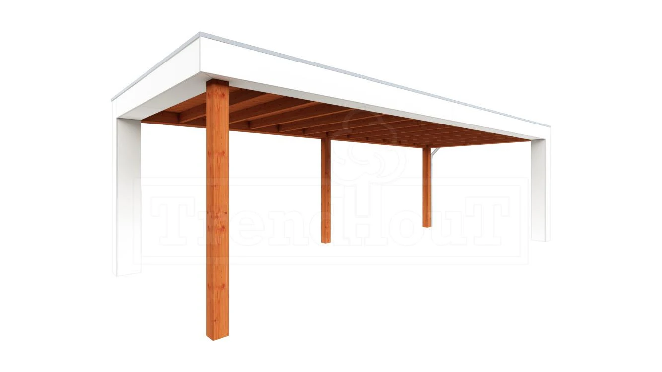 Trendhout Douglas Overkapping Verona Rechts 755 x 335 cm - Afbeelding 1