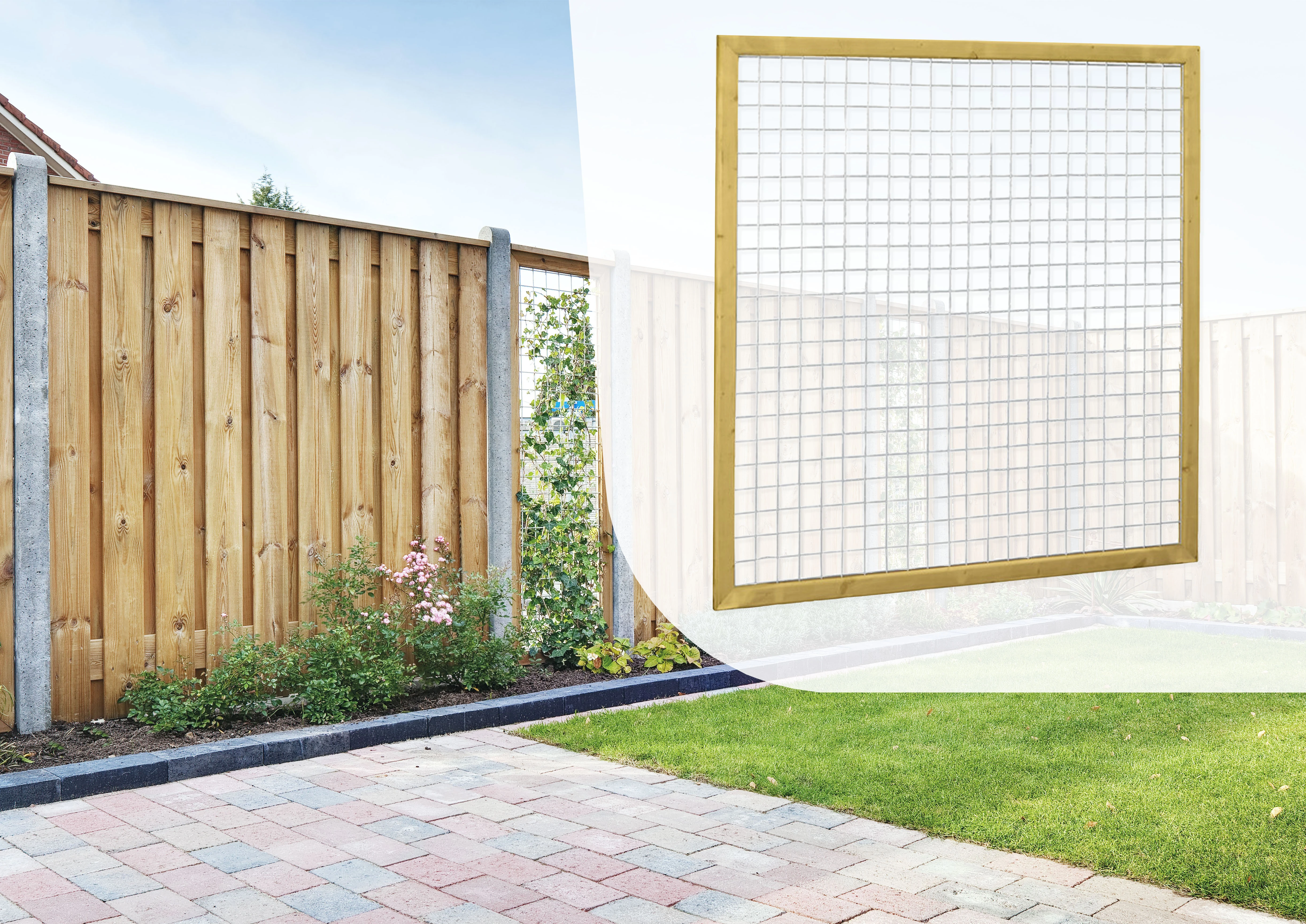 Grenen Gaaspaneel 180 x 180 cm - Afbeelding 2