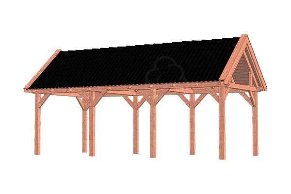 Trendhout Douglas Overkapping Zadeldak XL 765 x 380 cm - Afbeelding 1