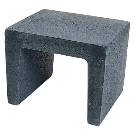 U-element 40 x 40 cm (400 x 400 mm) Antraciet - Lengte 50 cm - Afbeelding 1