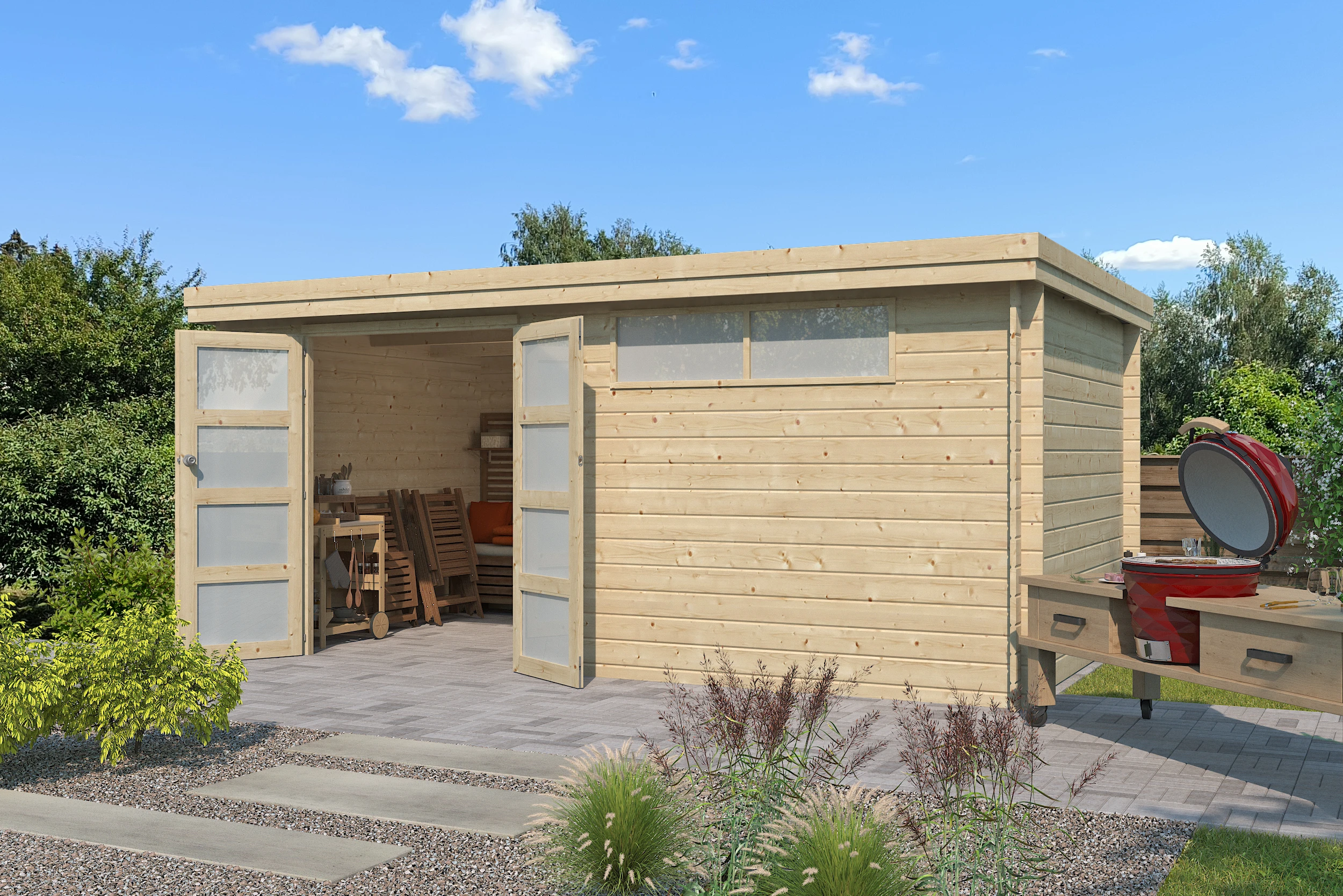 Woodlands Blokhut Oregon 505 x 295 cm - Afbeelding 3