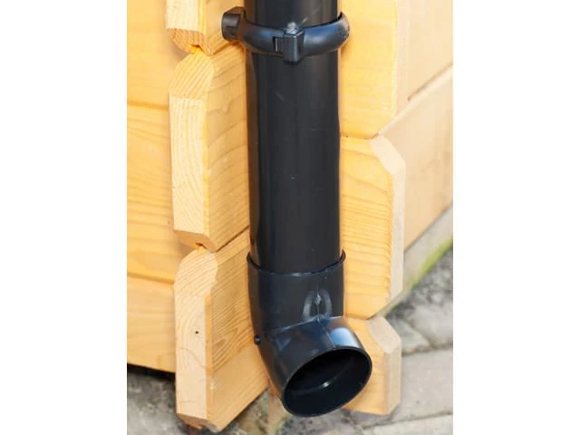 PVC Dakgoot Zadeldak E100 Zwart - Lengte 525-700 cm - Afbeelding 4