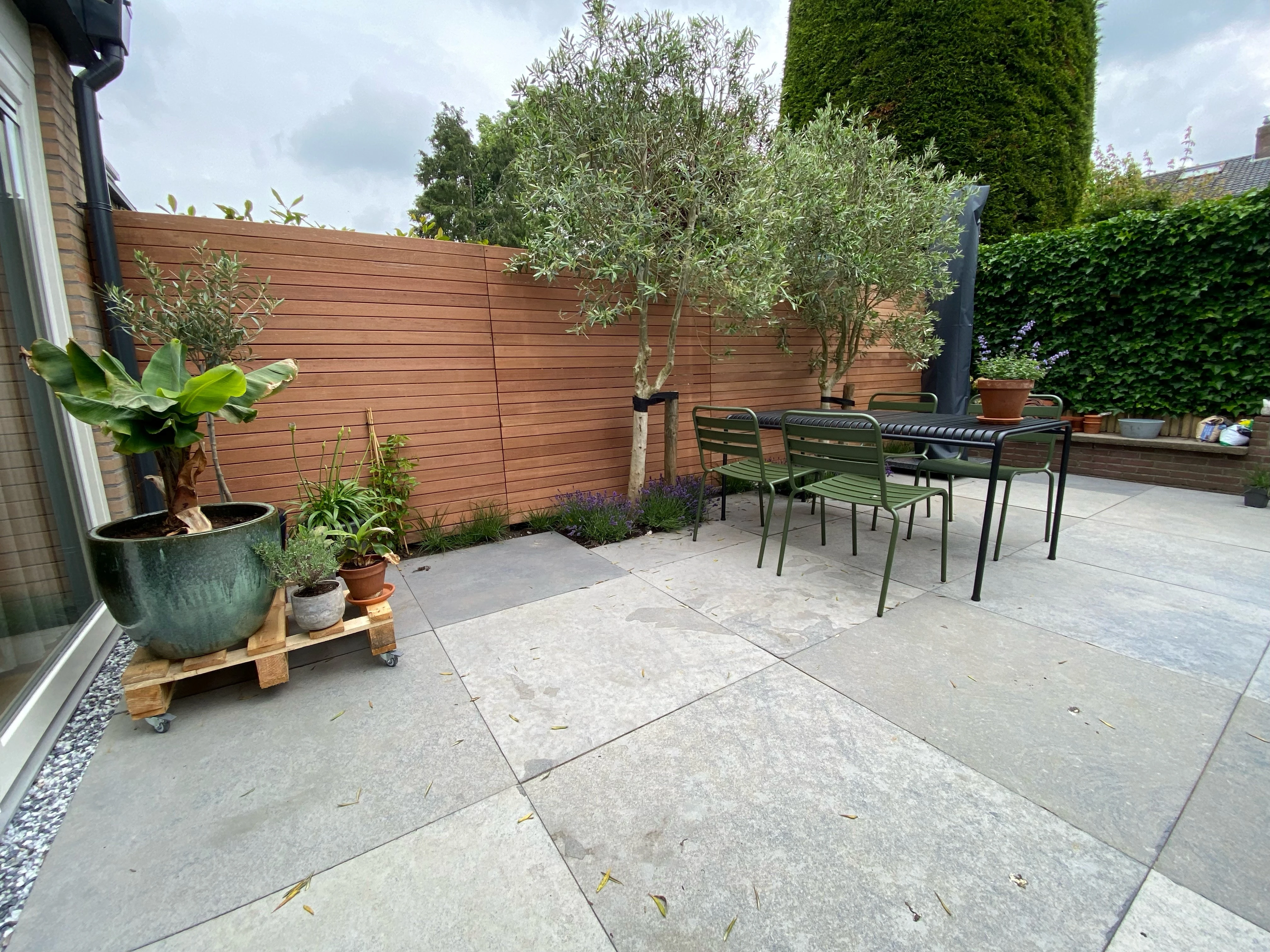 Hardhout Schutting Modern 180 x 180 cm - Afbeelding 3