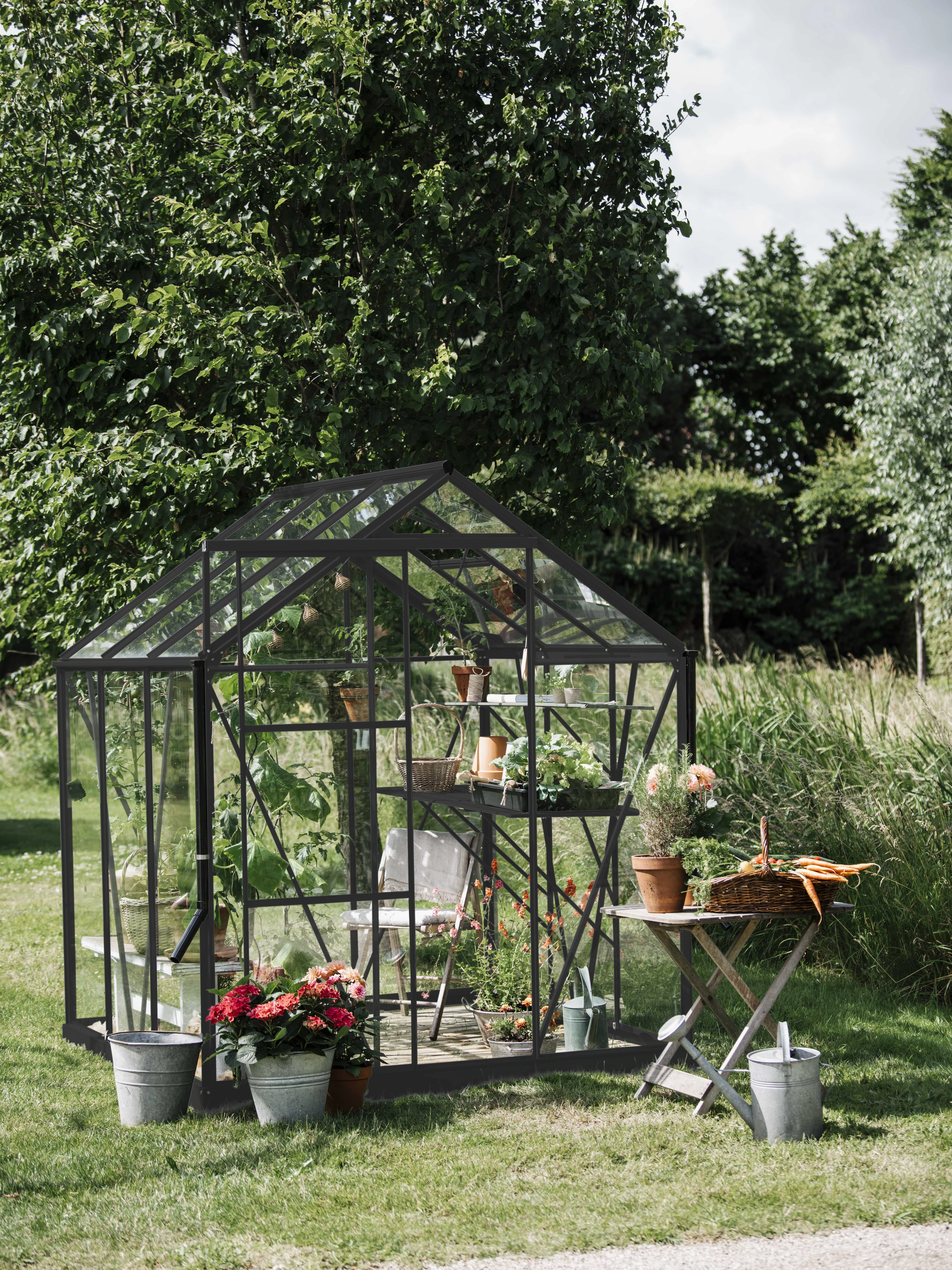 Royal Well Tuinkas Kate I 192 x 192 cm Zwart - Afbeelding 1