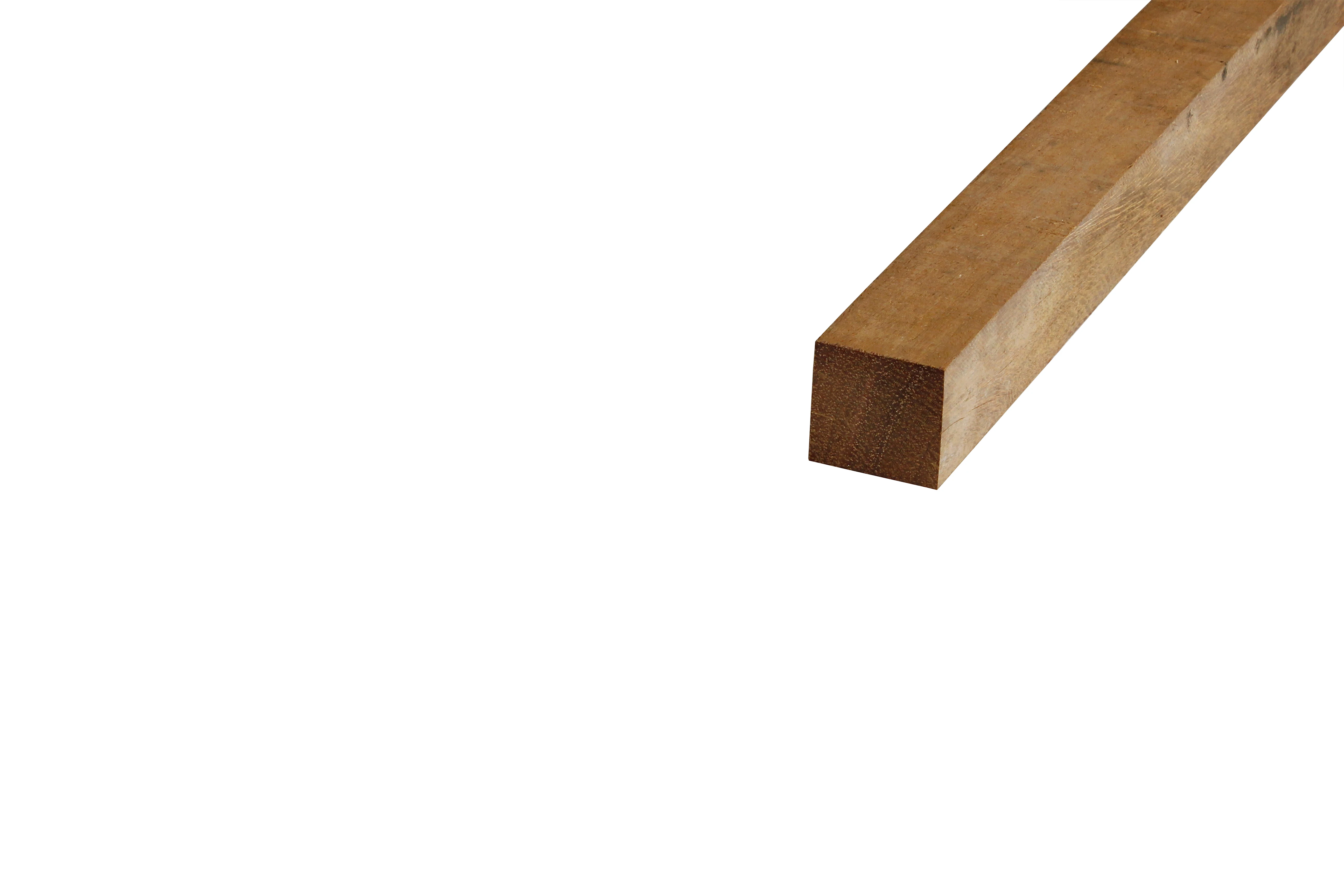 Hardhout Azobe Paal 4 x 4 cm (40 x 40 mm) Fijnbezaagd - Lengte 100 cm - Afbeelding 3