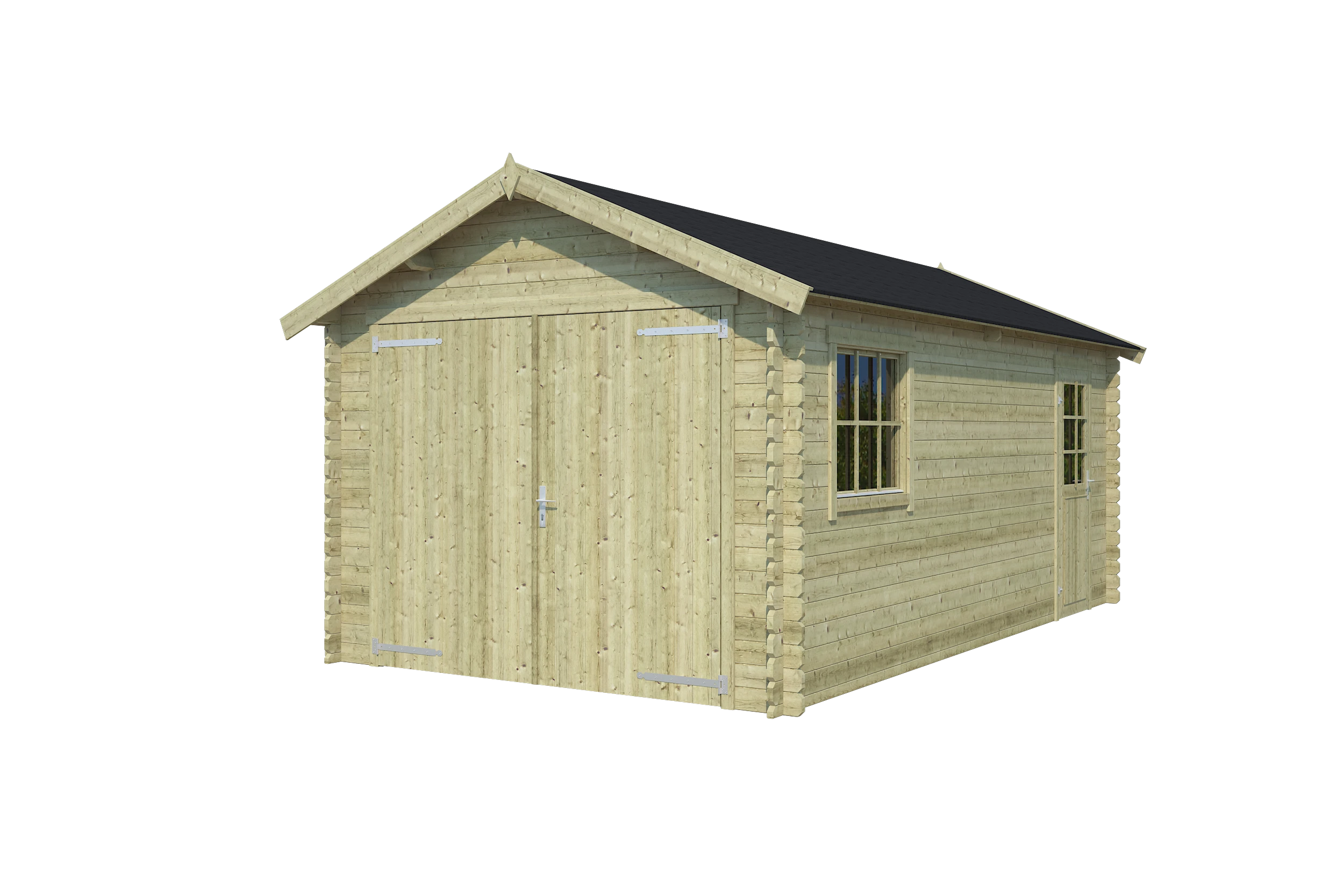 Outdoor Life Garage Dillon Groen Geïmpregneerd 540 x 300 cm - Afbeelding 2