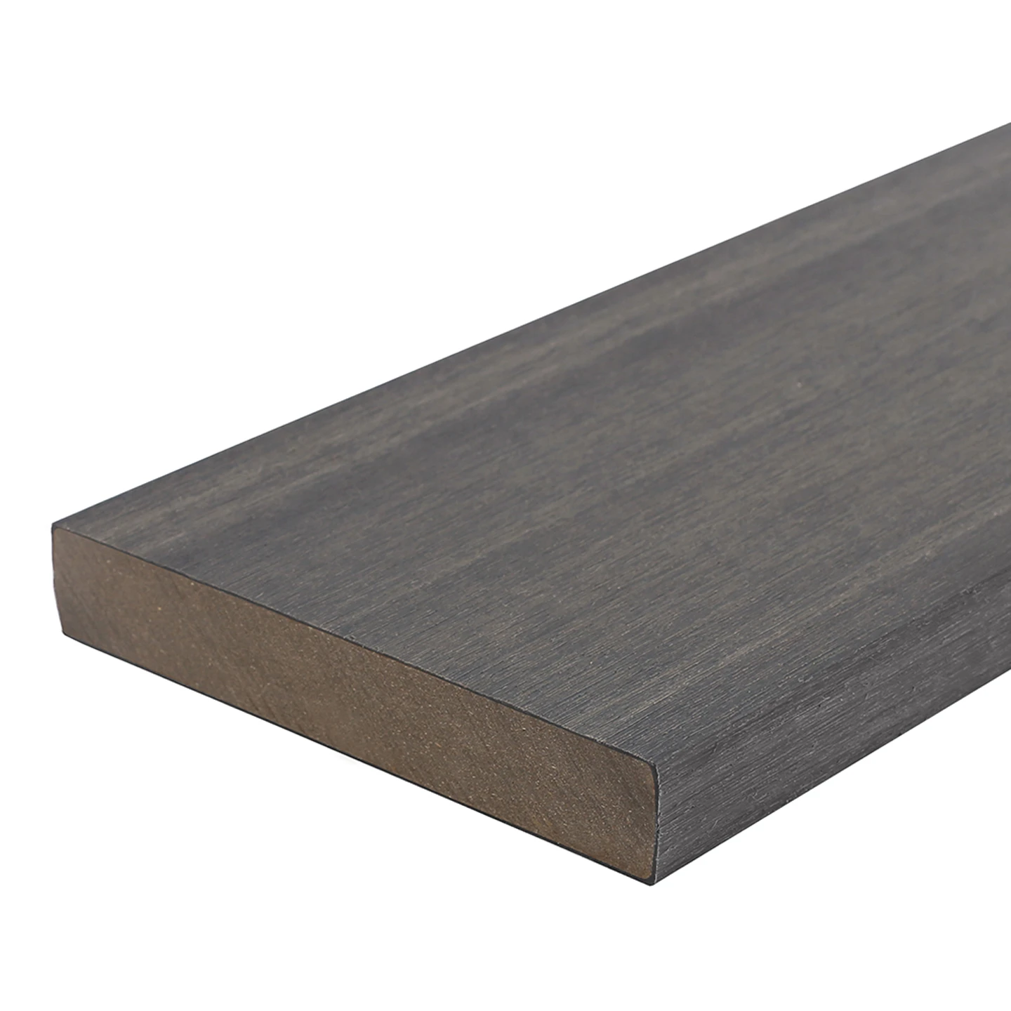 Composiet Kantplank 2.3 x 13.8 cm (23 x 138 mm) Donkergrijs - Lengte 300 cm - Afbeelding 1
