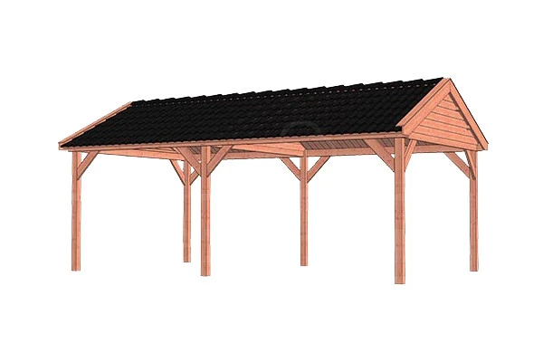 Trendhout Douglas Overkapping Zadeldak Beluta 680 x 415 cm - Afbeelding 1