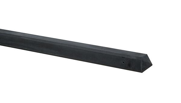 Betonpaal Glad met Diamantkop, Antraciet Ongecoat 10 x 10 x 190 cm - Afbeelding 1