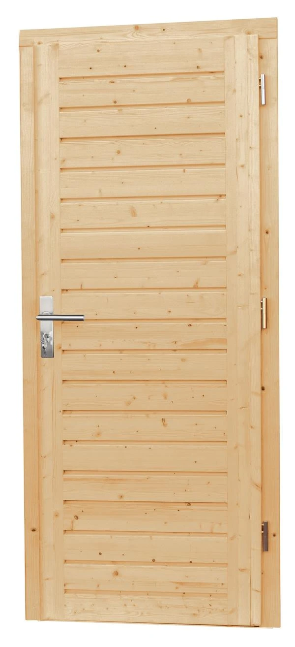 Vuren Enkele Dichte Deur Onbehandeld 90 x 201 cm - Afbeelding 1