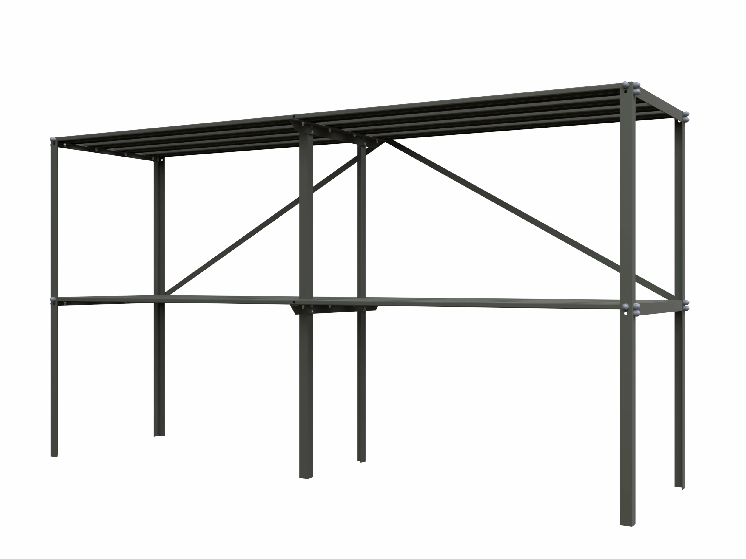 Royal Well Kweektafel Vrijstaand Groengrijs 90 x 165 x 45 cm - Afbeelding 1