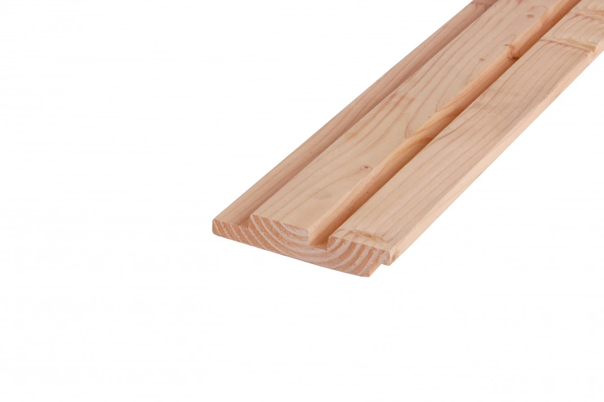 Douglas Rhombusprofielplank Dubbel 2.7 x 14.5 cm (27 x 145 mm) - Lengte 500 cm - Afbeelding 3