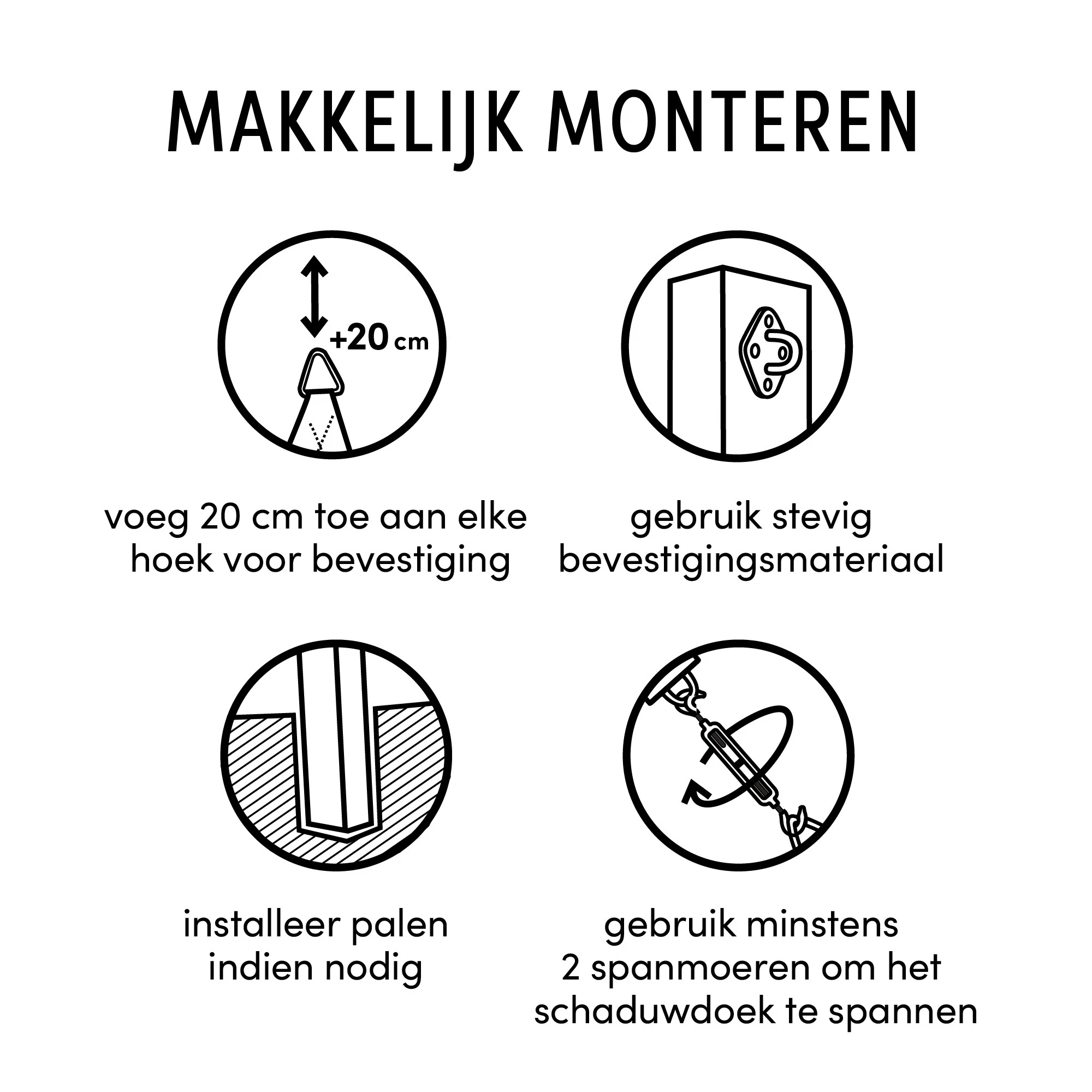 Platinum Schaduwdoek Vierkant Zand 360 cm - Afbeelding 7