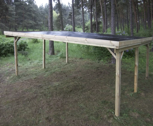 Woodlands Carport Dubbel 600 x 500 cm - Afbeelding 1