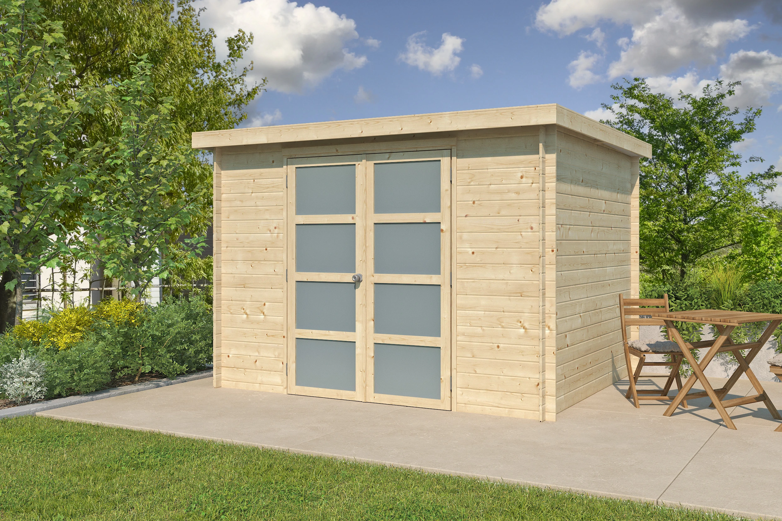 Woodlands Blokhut Umea 300 x 250 cm - Afbeelding 1