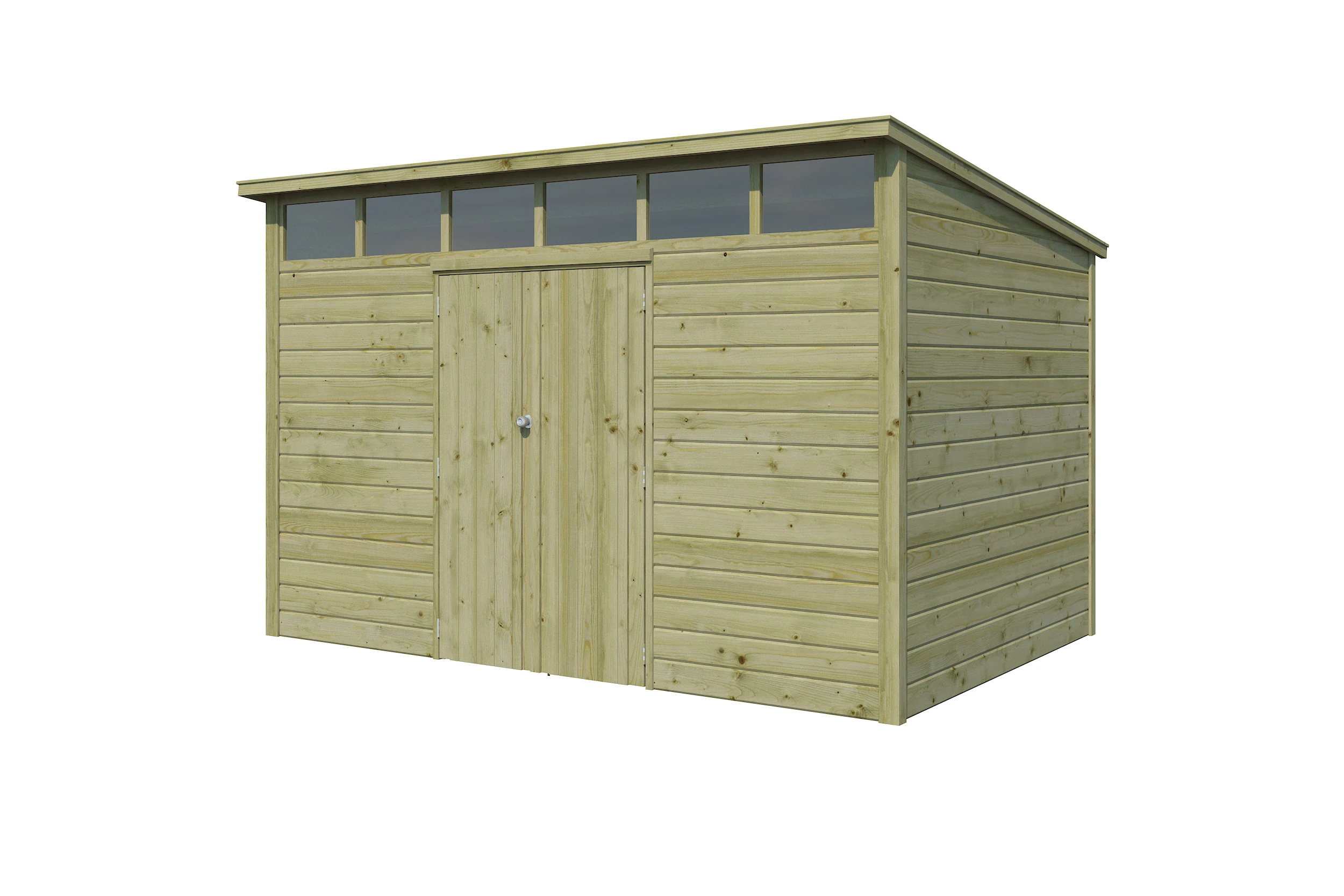 Woodlands Blokhut Q Line Groen Geïmpregneerd 360 x 240 cm - Afbeelding 5