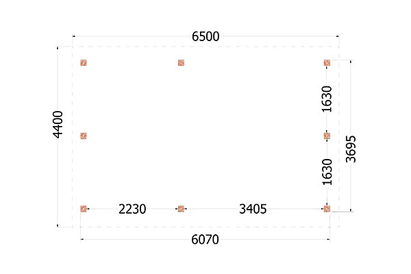 Trendhout Douglas Kapschuur De Hoeve XL 650 x 440 cm - Afbeelding 4