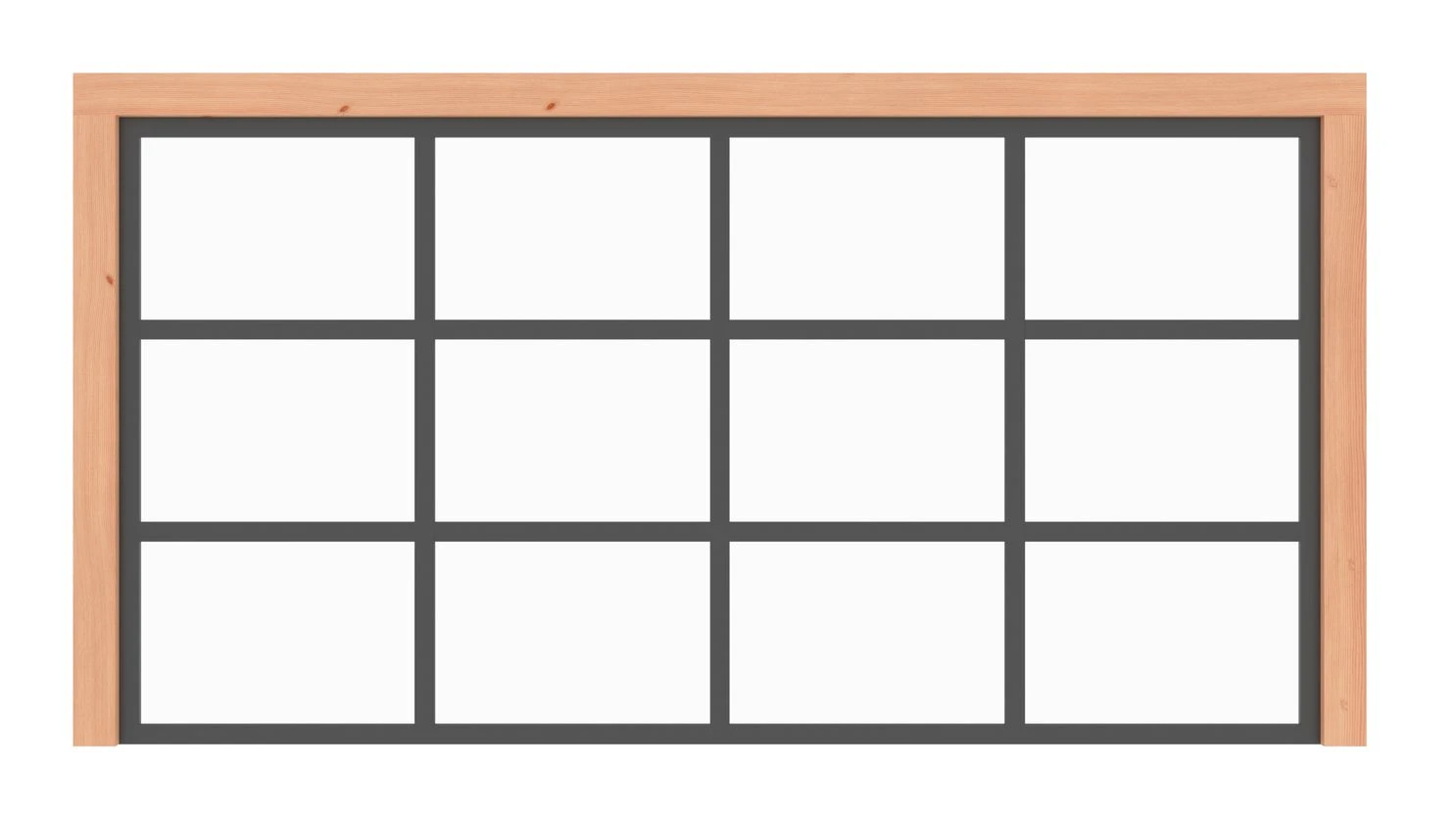 Vaste Glaswand Industrieel 400 x 220 cm - Afbeelding 2