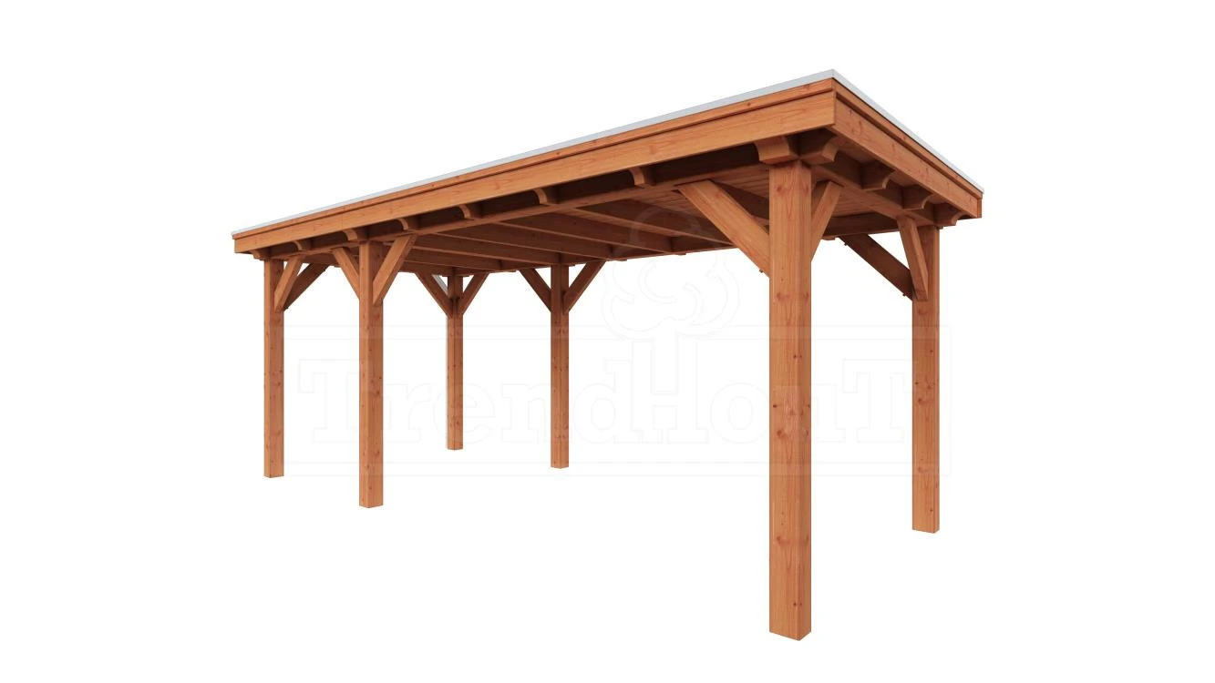Trendhout Douglas Overkapping Siena 590 x 300 cm - Afbeelding 1