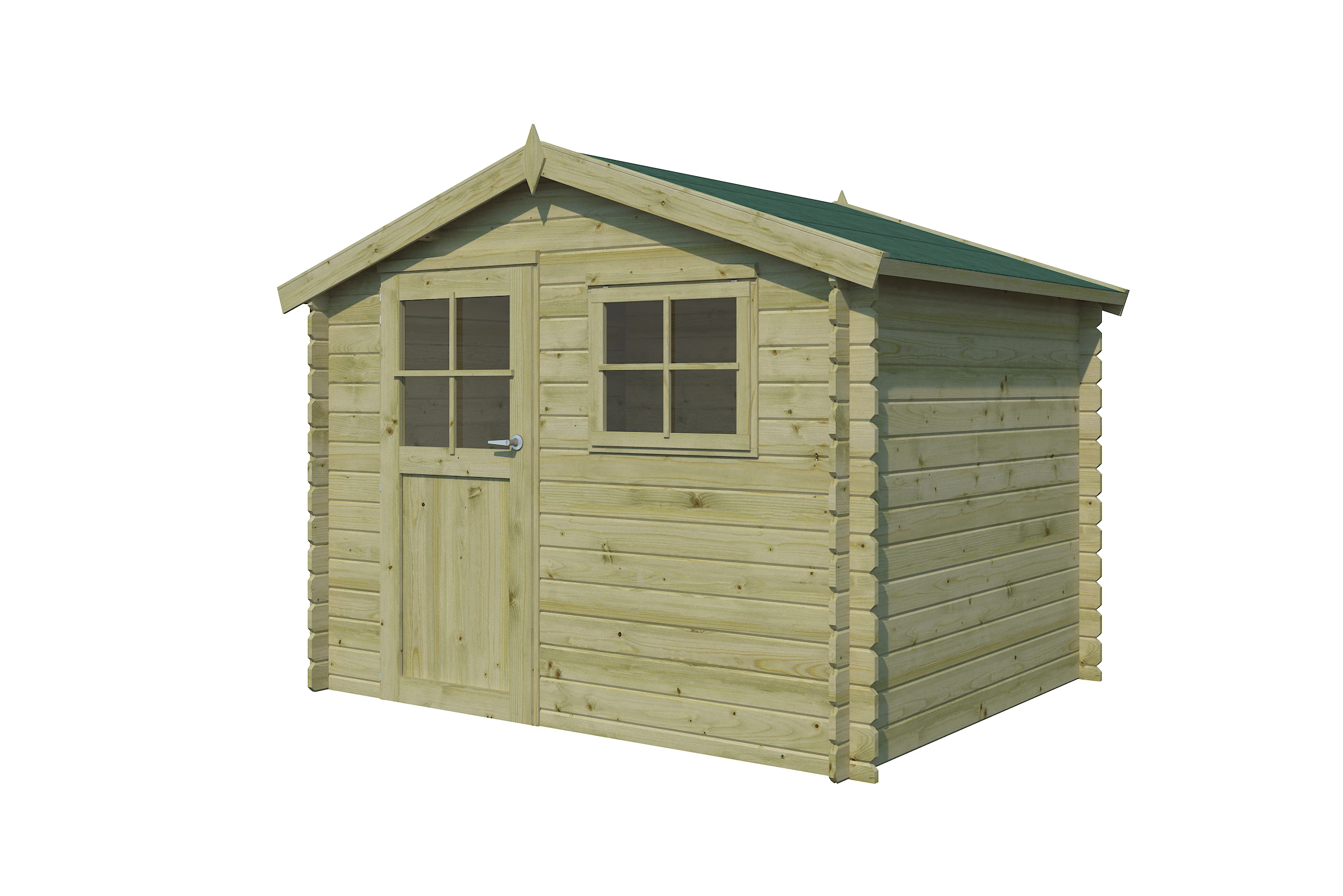 Woodlands Blokhut Salzburg Groen Geïmpregneerd 295 x 248 cm - Afbeelding 5