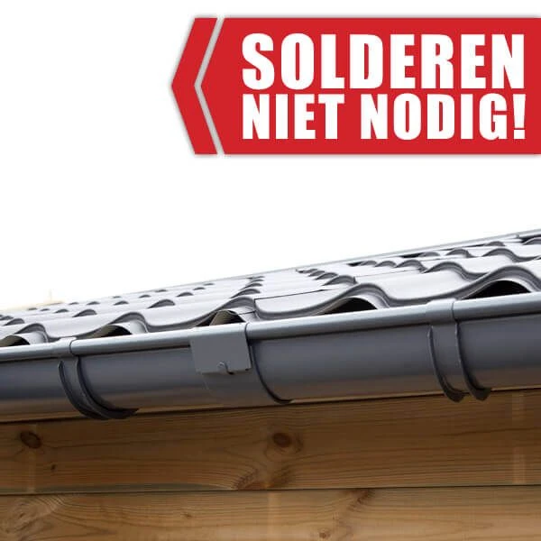 Zinken Dakgoot Zadeldak Type 110 Antraciet - Lengte 1190 - 1360 cm - Afbeelding 7