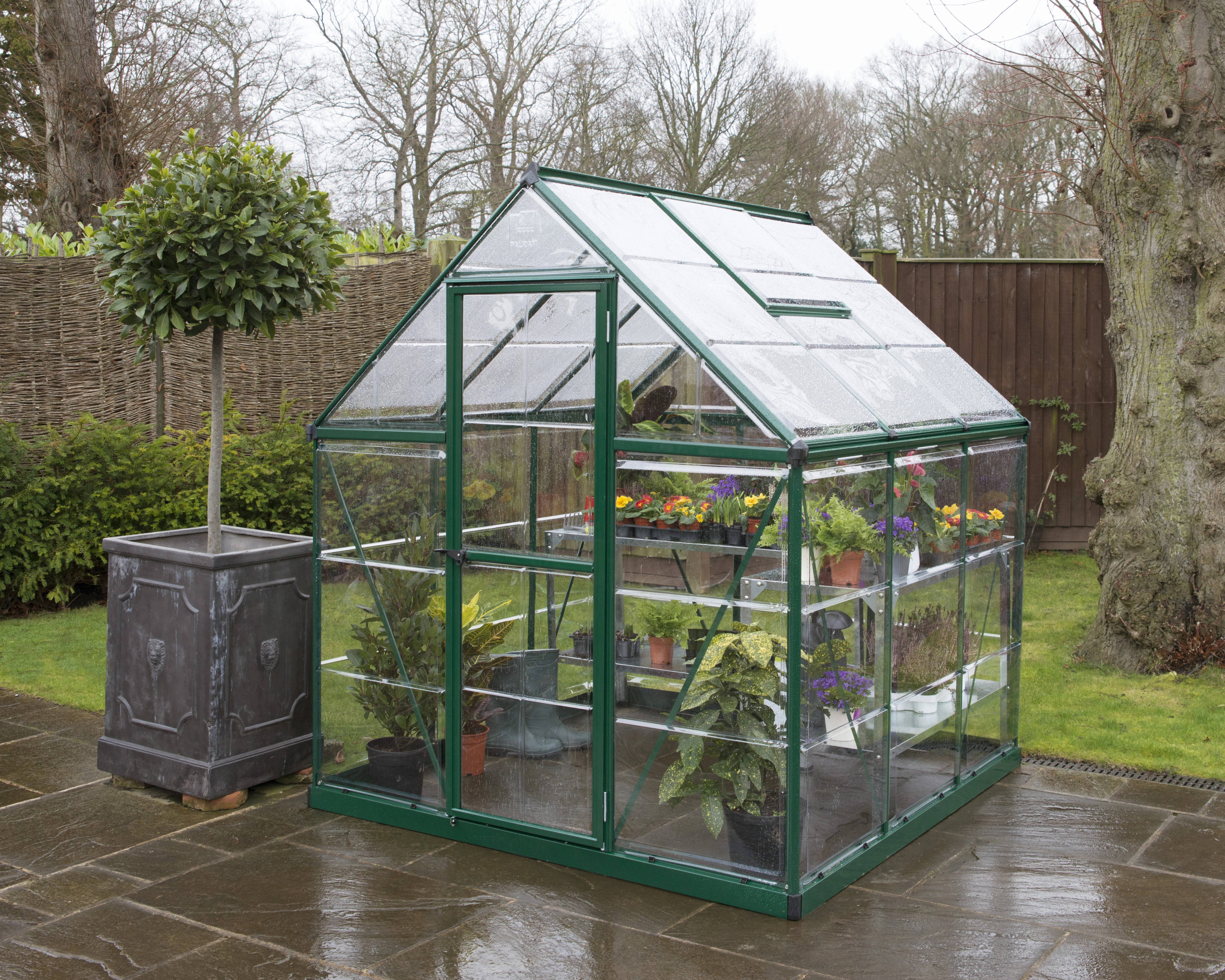 Palram Canopia Tuinkas Harmony 185 x 185 cm Groen - Afbeelding 1