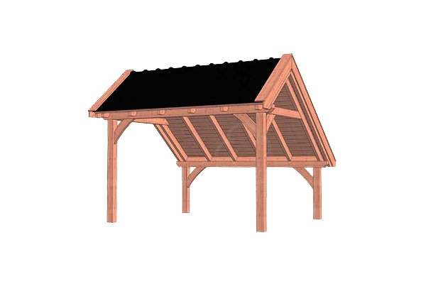 Trendhout Douglas Kapschuur De Hoeve XL 415 x 380 cm - Afbeelding 1