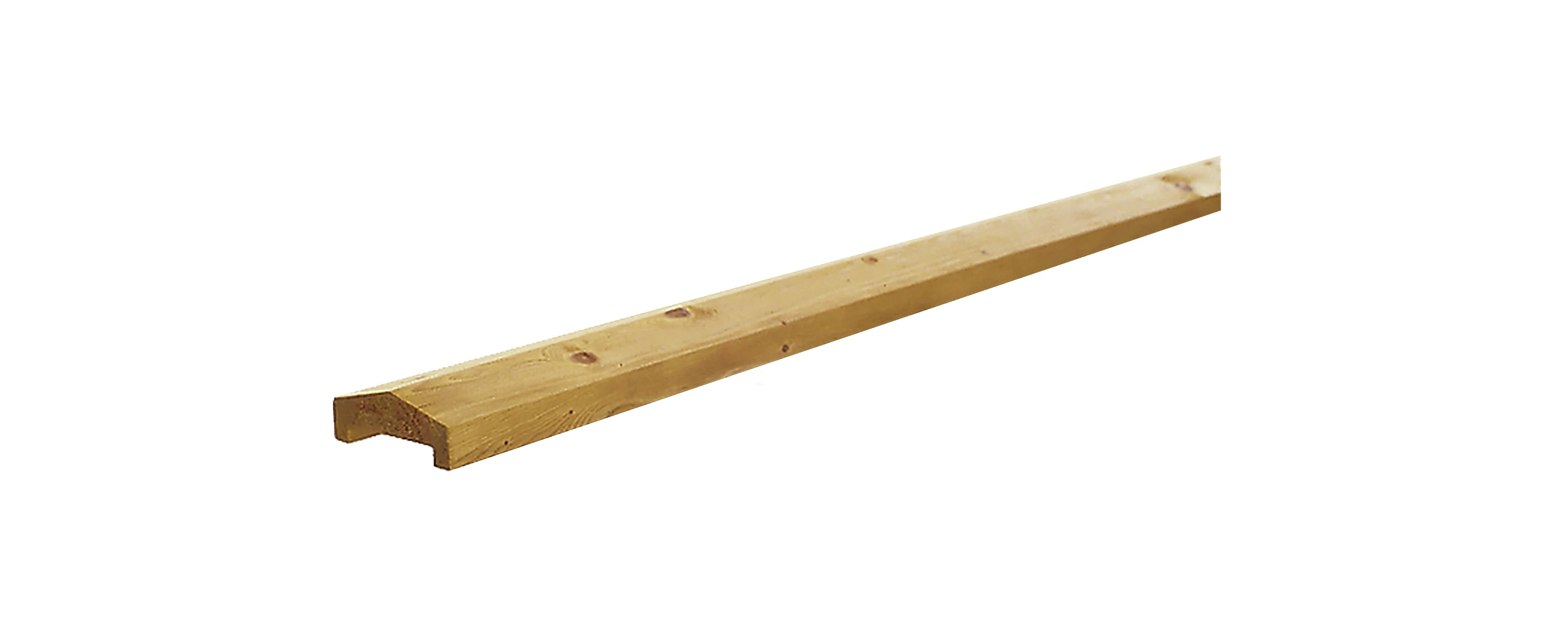Grenen Afdekkap Piramide 3.5 x 8.5 cm (35 x 85 mm) Groen Geïmpregneerd - Lengte 235 cm - Afbeelding 2