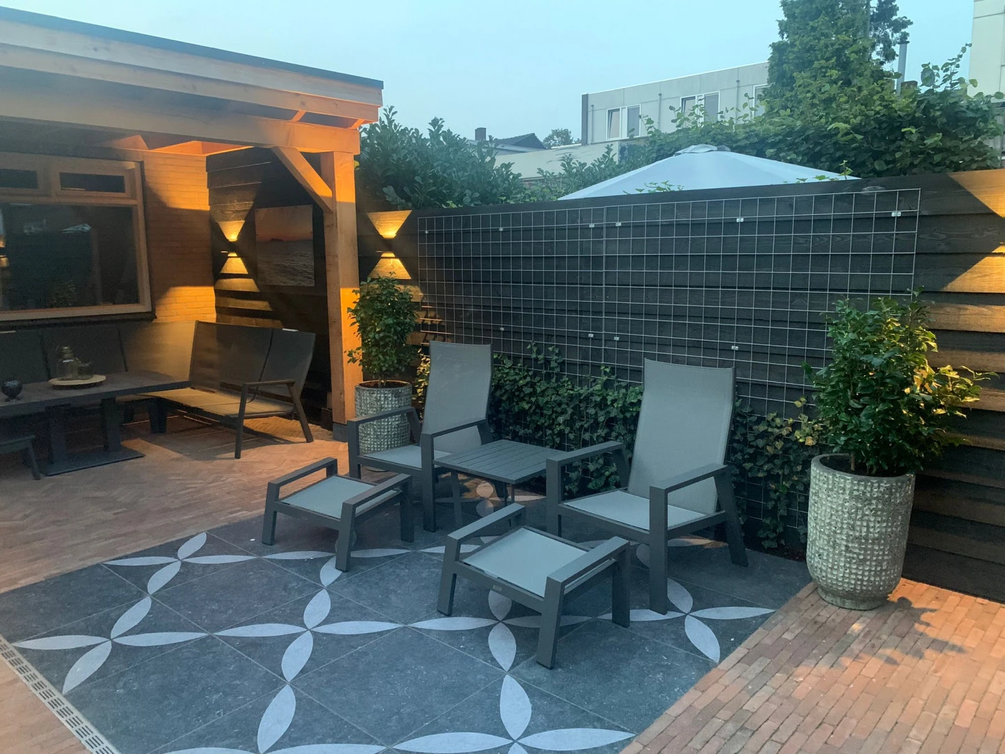 Keramische Tegel Kera Twice Flower Base 60 x 60 x 4.8 cm (600 x 600 x 48 mm) - Afbeelding 2