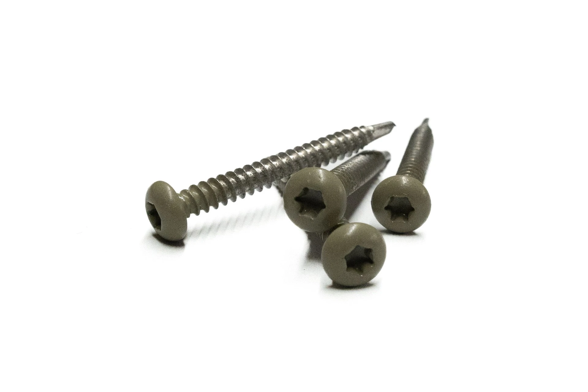 RVS Schroef met Gekleurde Top Castellation Pro Antique - Afbeelding 1
