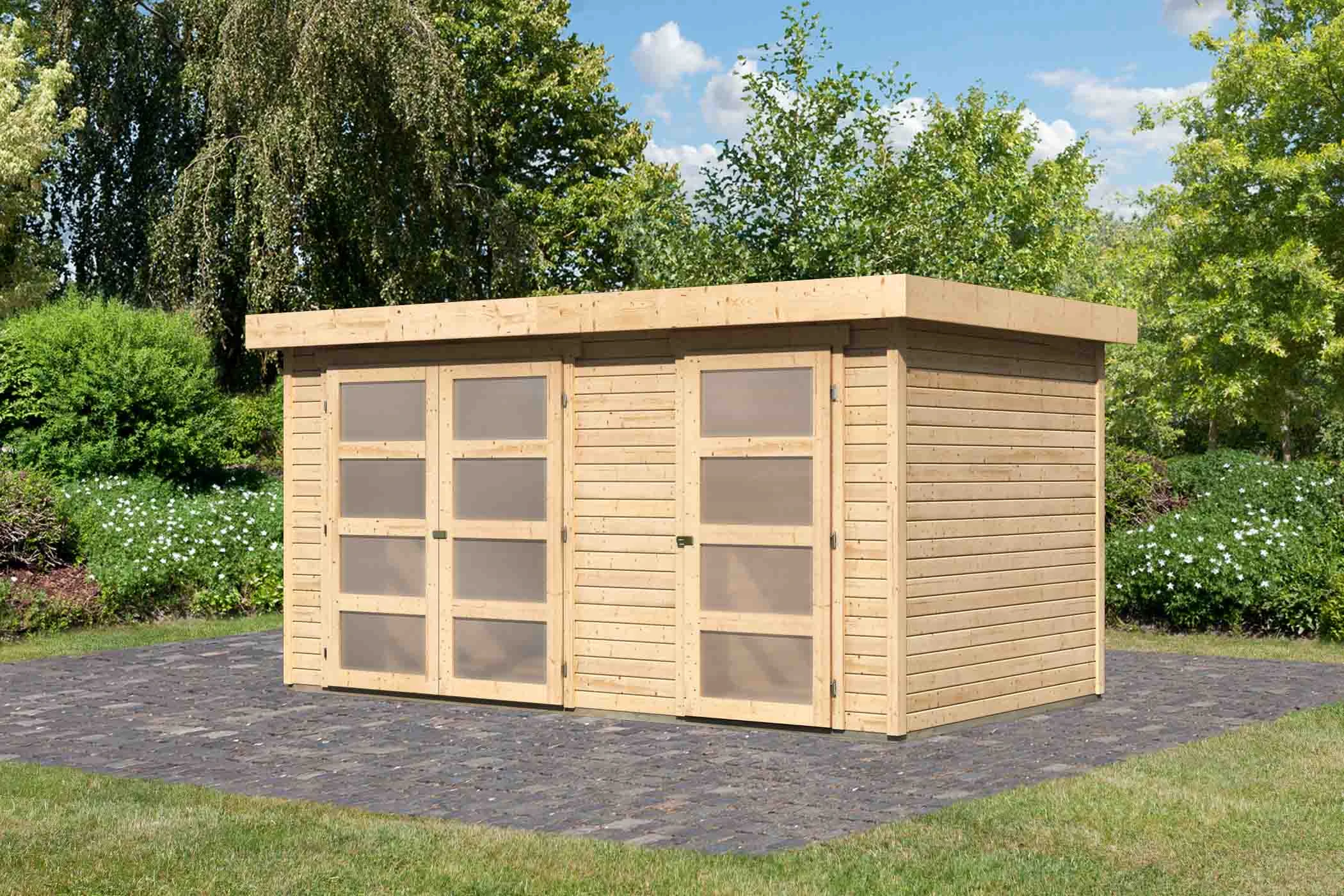 Karibu Tuinhuis Mühlentrup 1 428 x 238 cm - Afbeelding 4