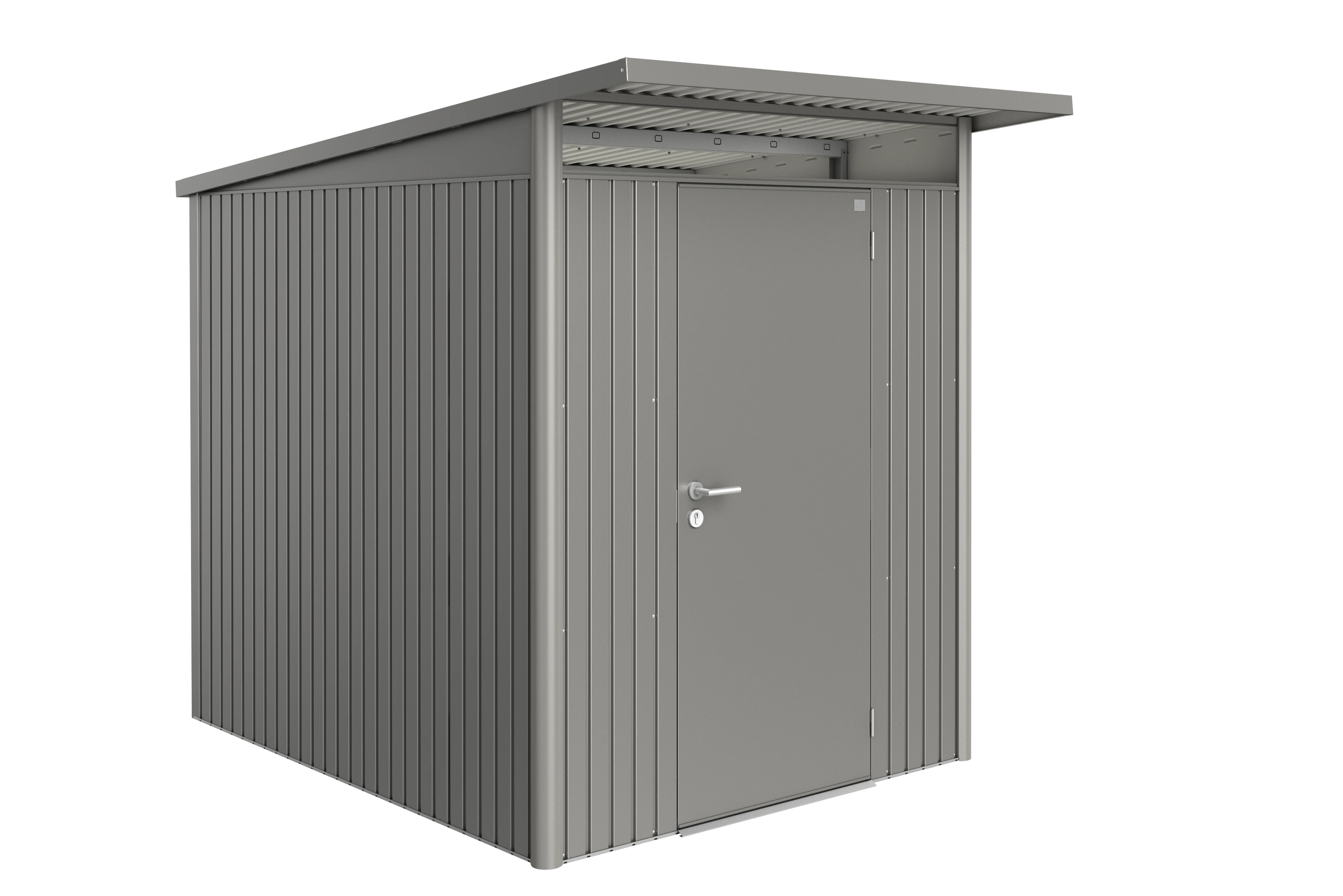 Biohort Berging Avantgarde met enkele deur kwartsgrijs, 180 x 260 x 218 cm, A2 - Afbeelding 1