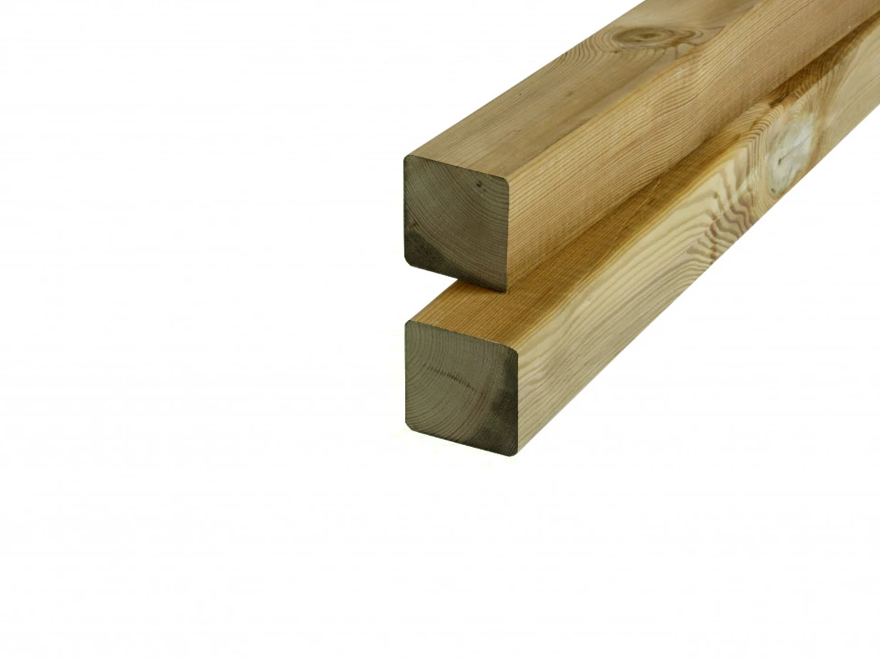 Grenen Paal 6.8 x 6.8 cm (68 x 68 mm) Groen Geïmpregneerd - Lengte 210 cm - Afbeelding 1