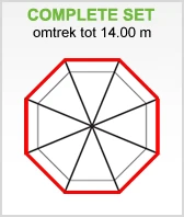 PVC Dakgoot GD16 Achthoekig Dak Antraciet - Lengte 1400 cm - Afbeelding 2