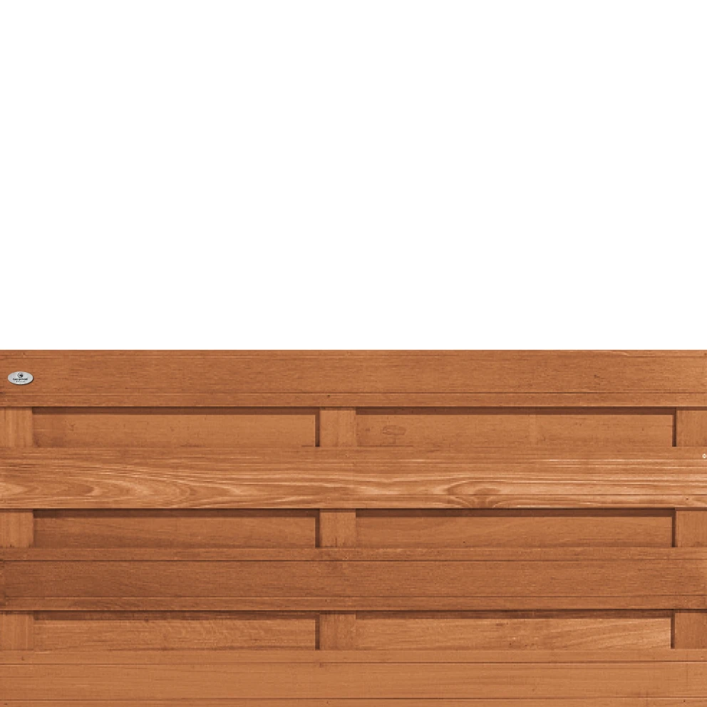 Bangkirai Tuinscherm 15-planks 90 x 180 cm - Afbeelding 2