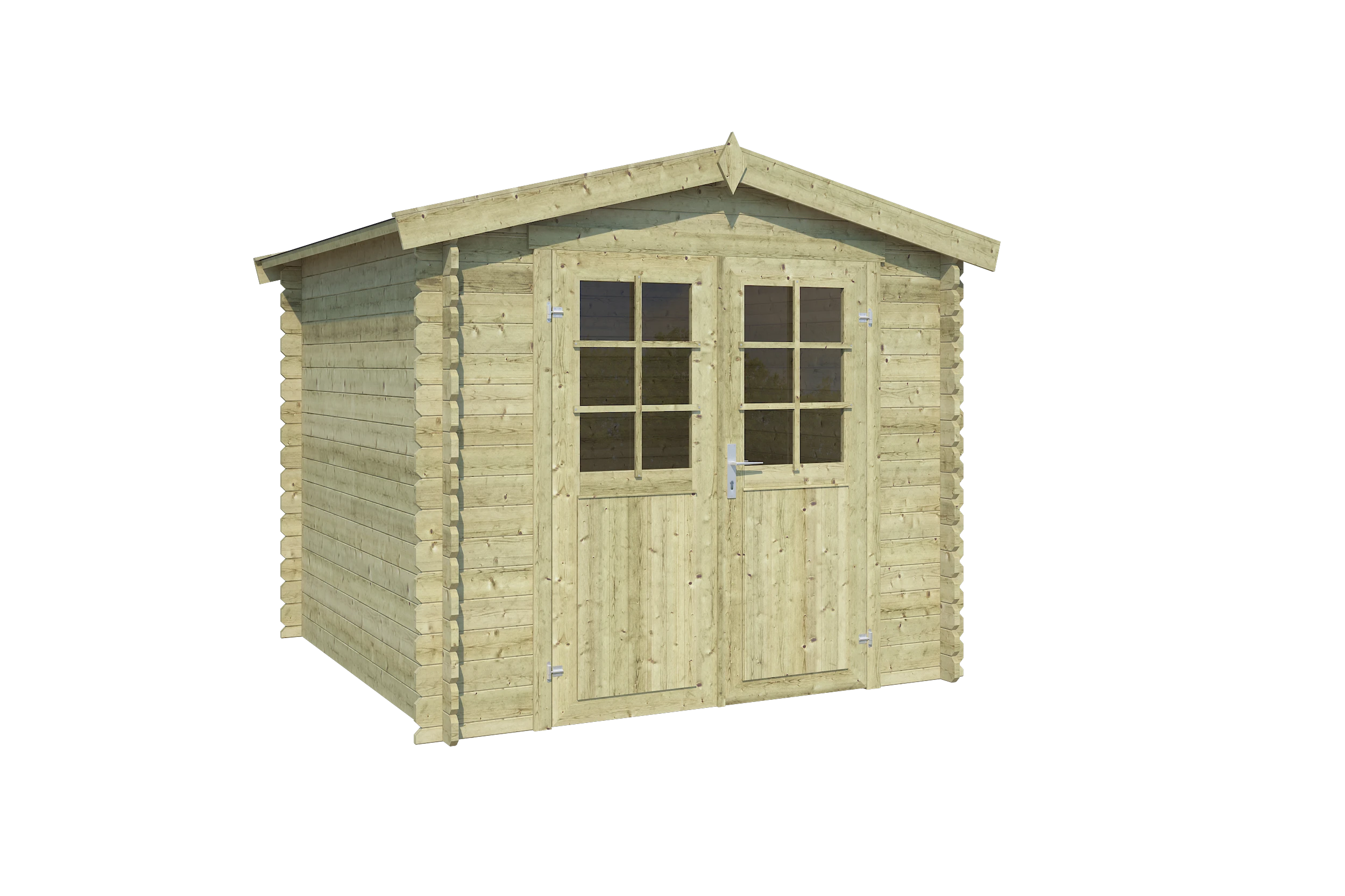 Outdoor Life Blokhut Ingo Groen Geïmpregneerd 230 x 230 cm - Afbeelding 1