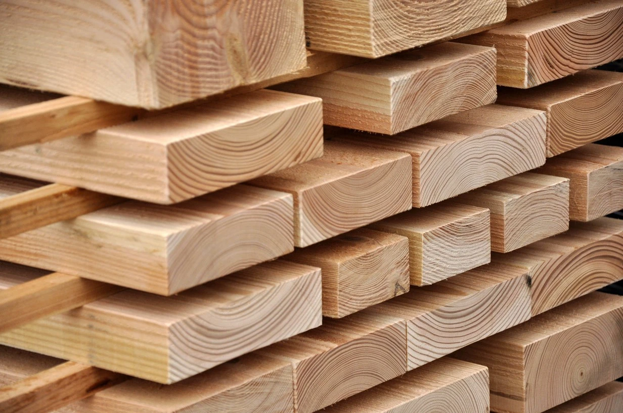 Douglas Balk 7 x 15 cm (70 x 150 mm) Fijnbezaagd - Lengte 600 cm - Afbeelding 2