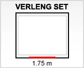 PVC Dakgoot Lessenaarsdak Verlengset Antraciet - Lengte 175 cm - Afbeelding 2