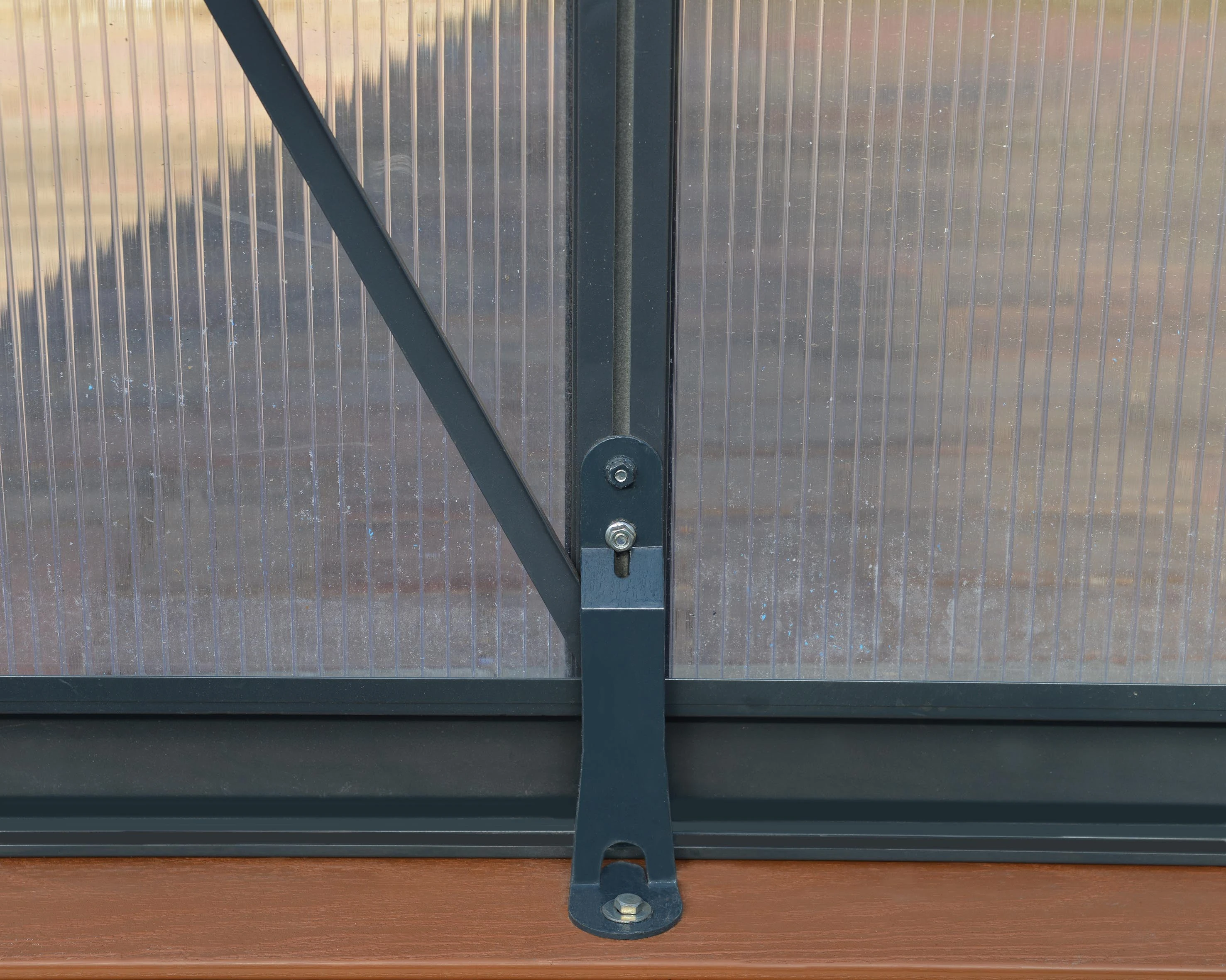 Palram Canopia Tuinkas Glory 244 x 244 cm Antraciet - Afbeelding 9