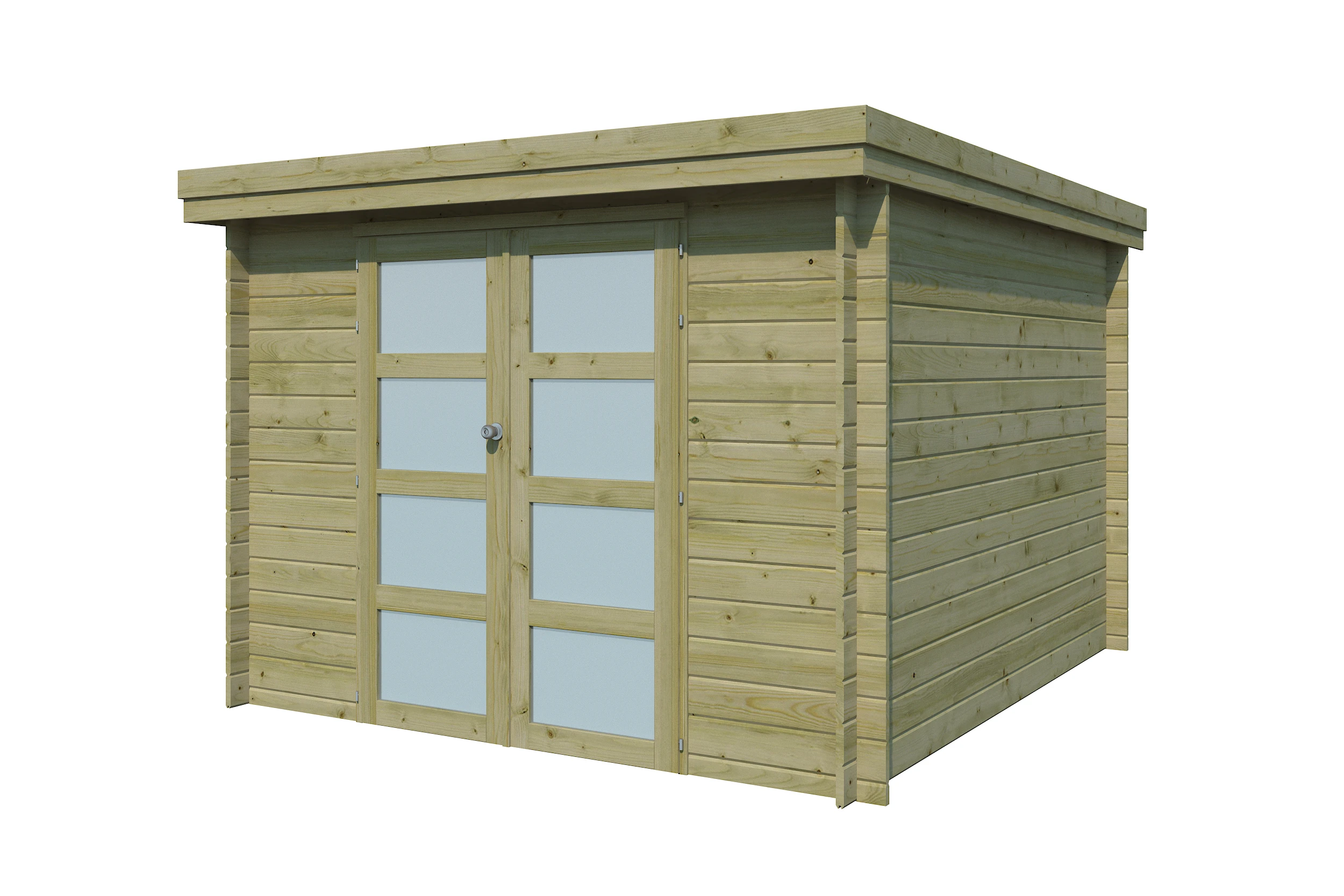 Woodlands Blokhut Oregon Groen Geïmpregneerd 295 x 325 cm - Afbeelding 5