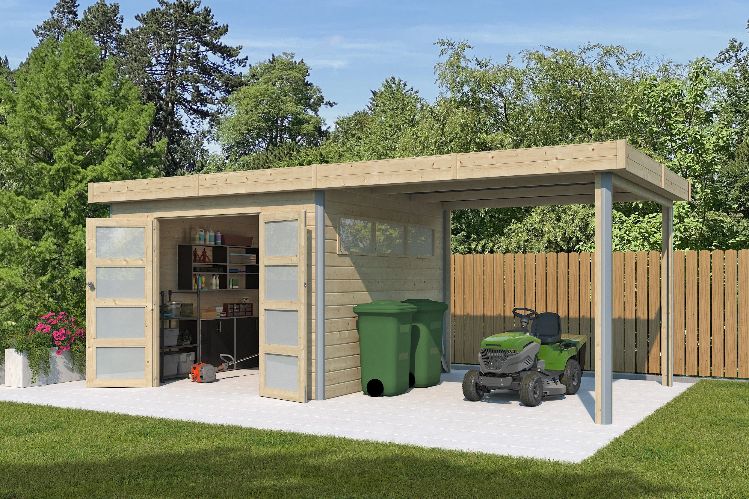 Woodlands Blokhut Kasuko 580 x 295 cm - Afbeelding 2