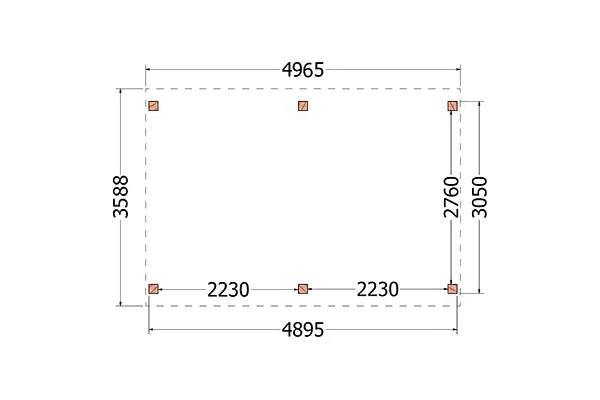 Trendhout Douglas Kapschuur De Stee 500 x 360 cm - Afbeelding 2